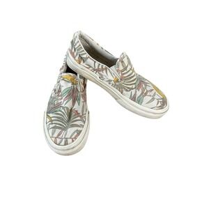 Vans Slip On Tropical Floral Print Sneakers Women's 6.5